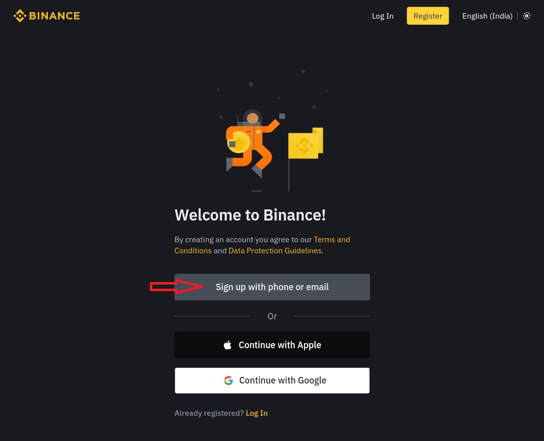 Binance Account sign up